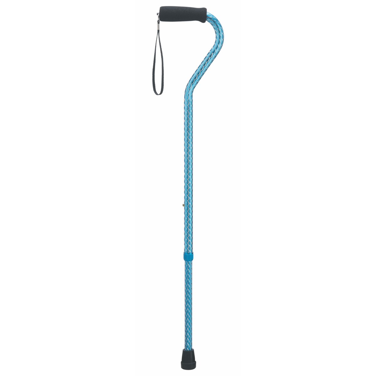 Adjustable Aluminum Walking Cane with Hypalon Grip - Tophatter Daily Deals