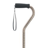 Adjustable Aluminum Walking Cane with Hypalon Grip Brown Scallop - Tophatter Daily Deals