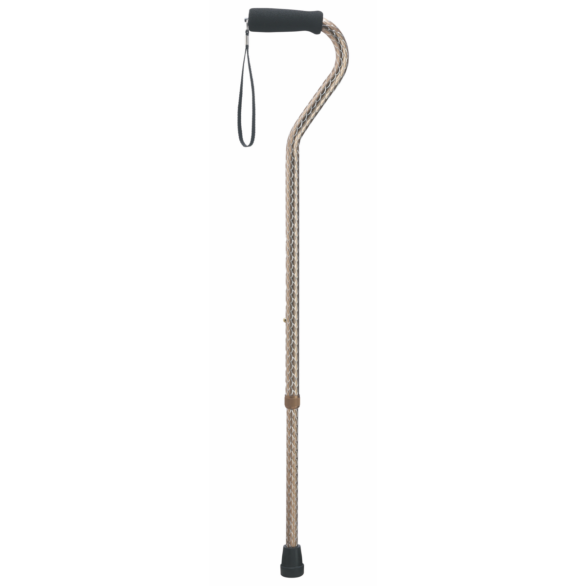 Adjustable Aluminum Walking Cane with Hypalon Grip - Tophatter Daily Deals