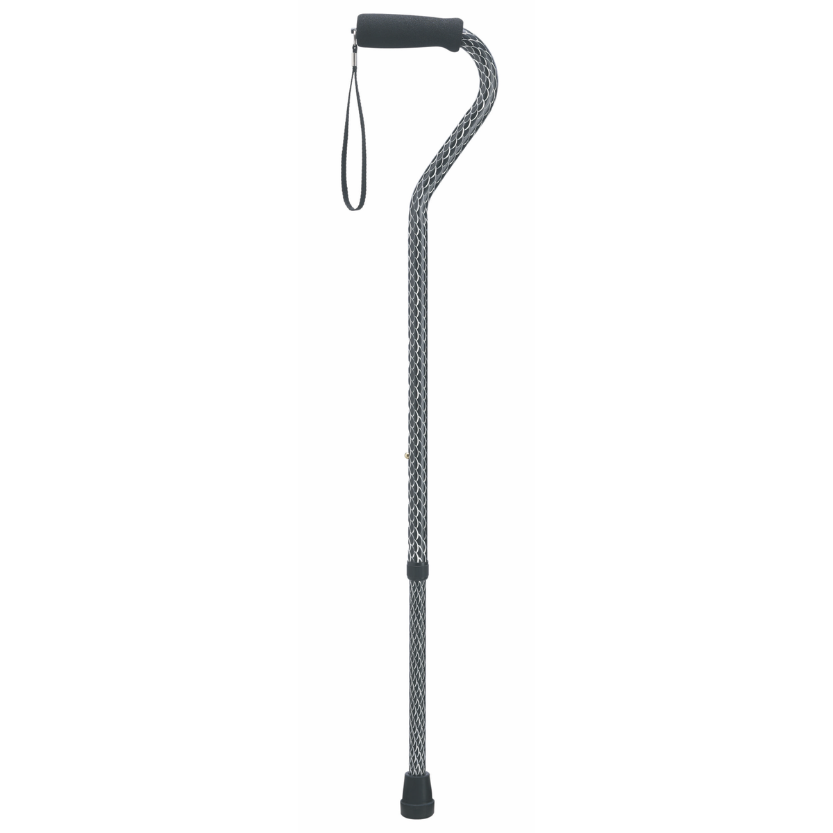 Adjustable Aluminum Walking Cane with Hypalon Grip - Tophatter Daily Deals