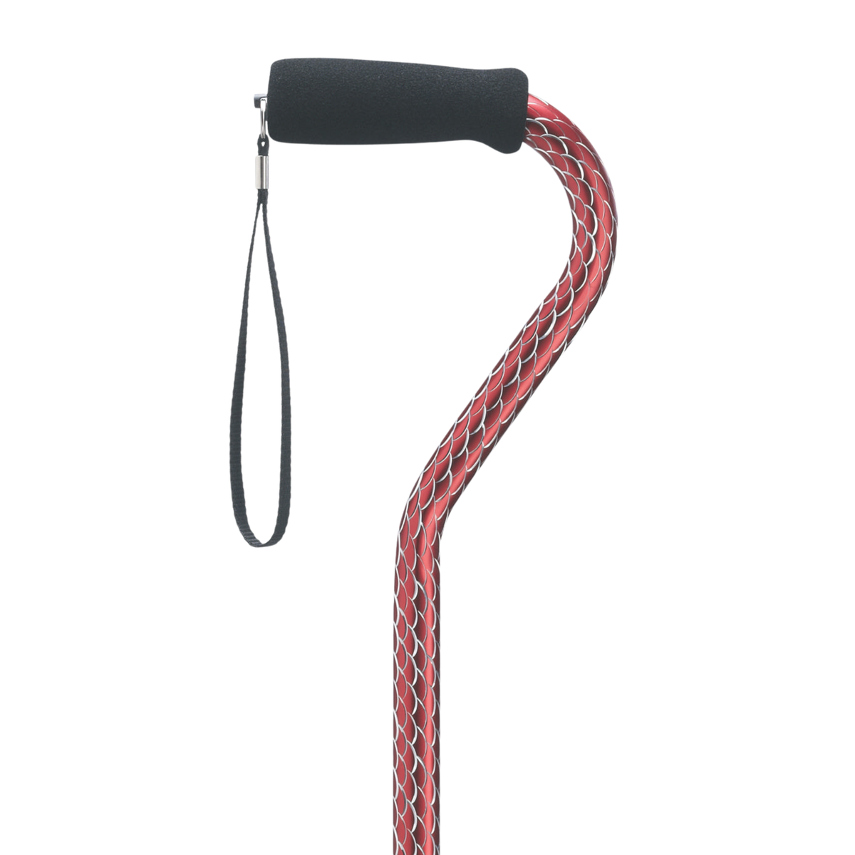 Adjustable Aluminum Walking Cane with Hypalon Grip Rose Scallop - Tophatter Daily Deals