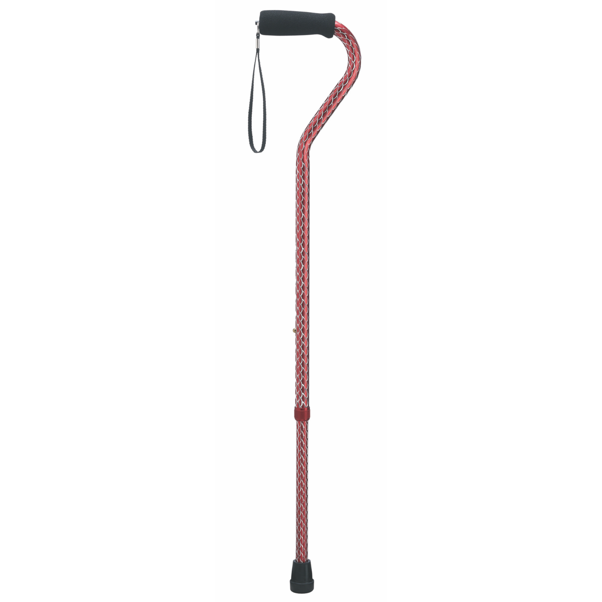 Adjustable Aluminum Walking Cane with Hypalon Grip - Tophatter Daily Deals