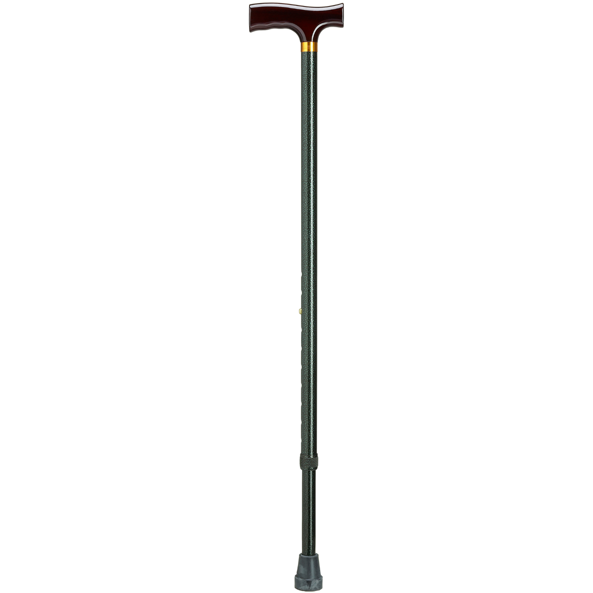 Adjustable Aluminum Walking Cane with Fritz Handle & Safety Lock, 29”-38” - Tophatter Daily Deals