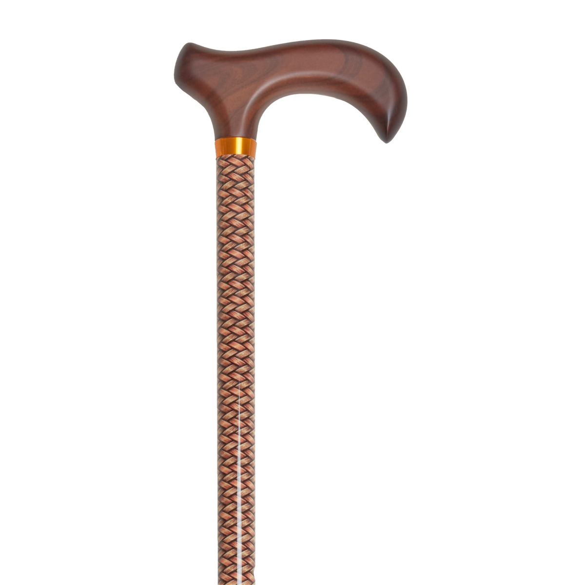Stylish Adjustable Walking Cane with Wood Handle - 11 Trendy Prints Weave - Tophatter Daily Deals