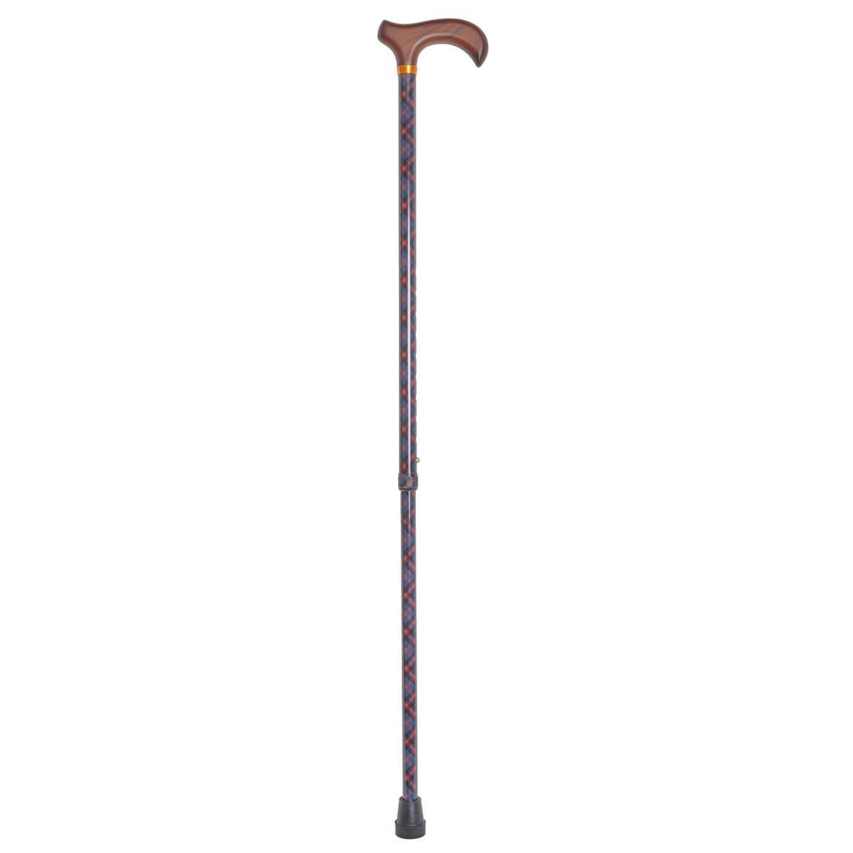 Stylish Adjustable Walking Cane with Wood Handle - 11 Trendy Prints - Tophatter Daily Deals