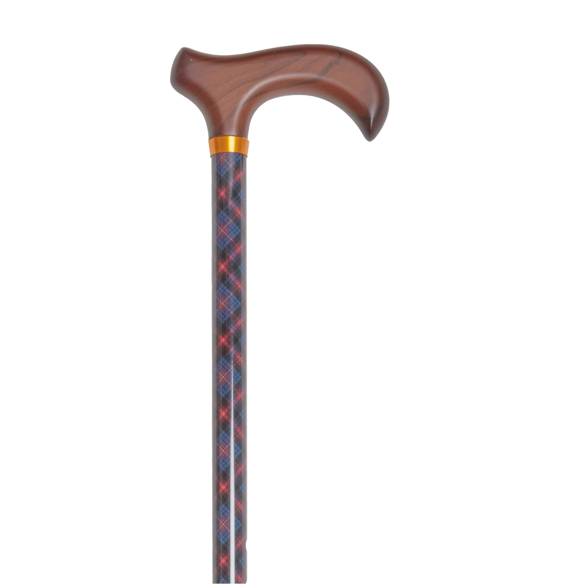 Stylish Adjustable Walking Cane with Wood Handle - 11 Trendy Prints Kilt - Tophatter Daily Deals