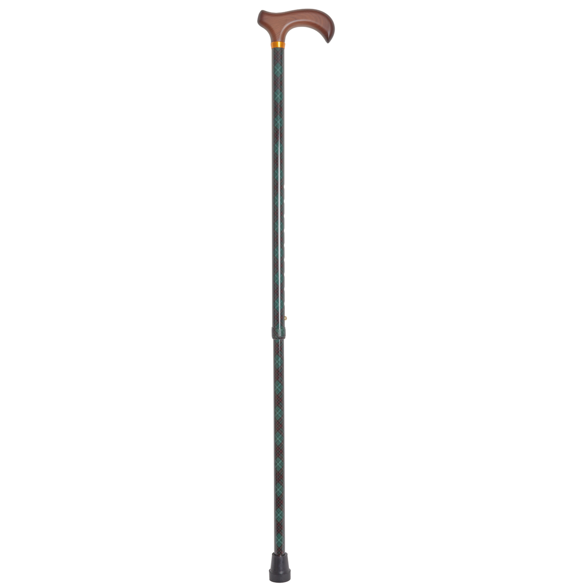 Stylish Adjustable Walking Cane with Wood Handle - 11 Trendy Prints - Tophatter Daily Deals