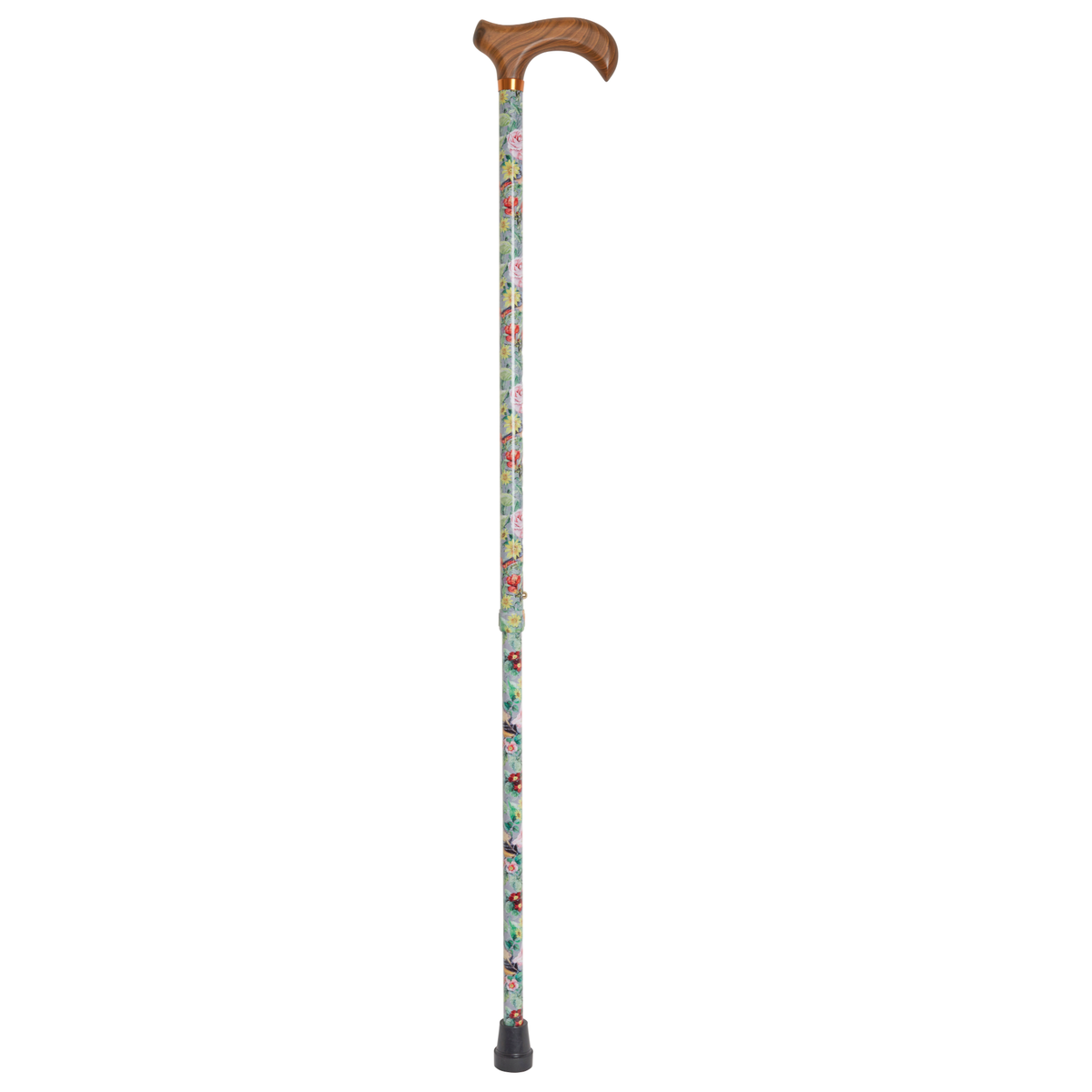 Stylish Adjustable Walking Cane with Wood Handle - 11 Trendy Prints - Tophatter Daily Deals