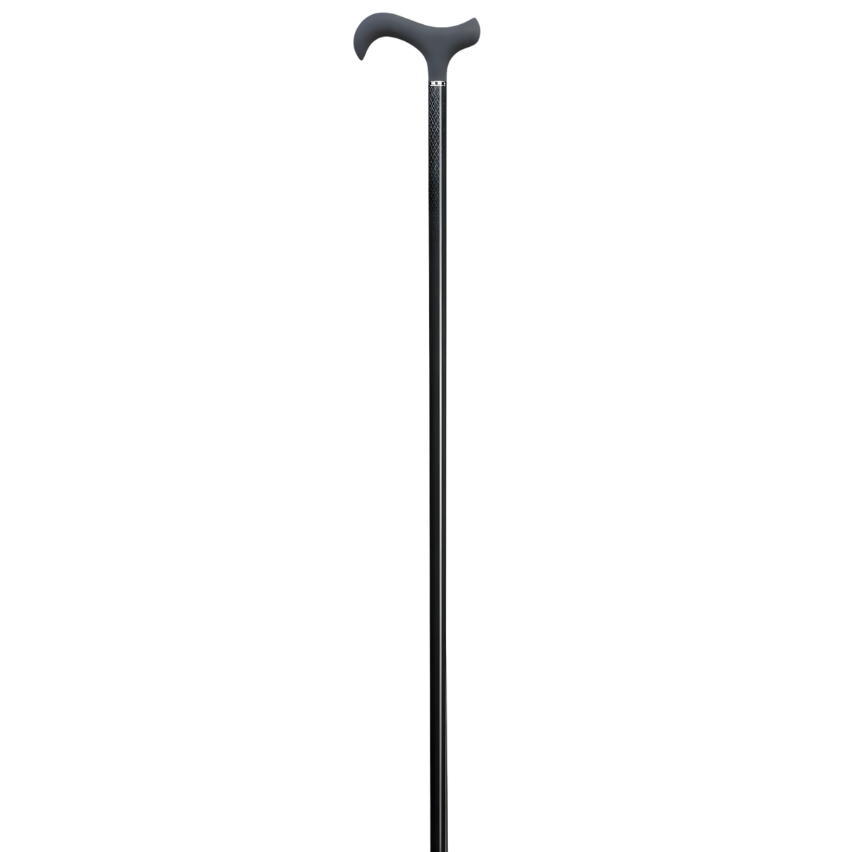 Carbon Fiber Ladies Derby Cane - Black Soft Touch Handle, 300 lbs Support - Tophatter Daily Deals