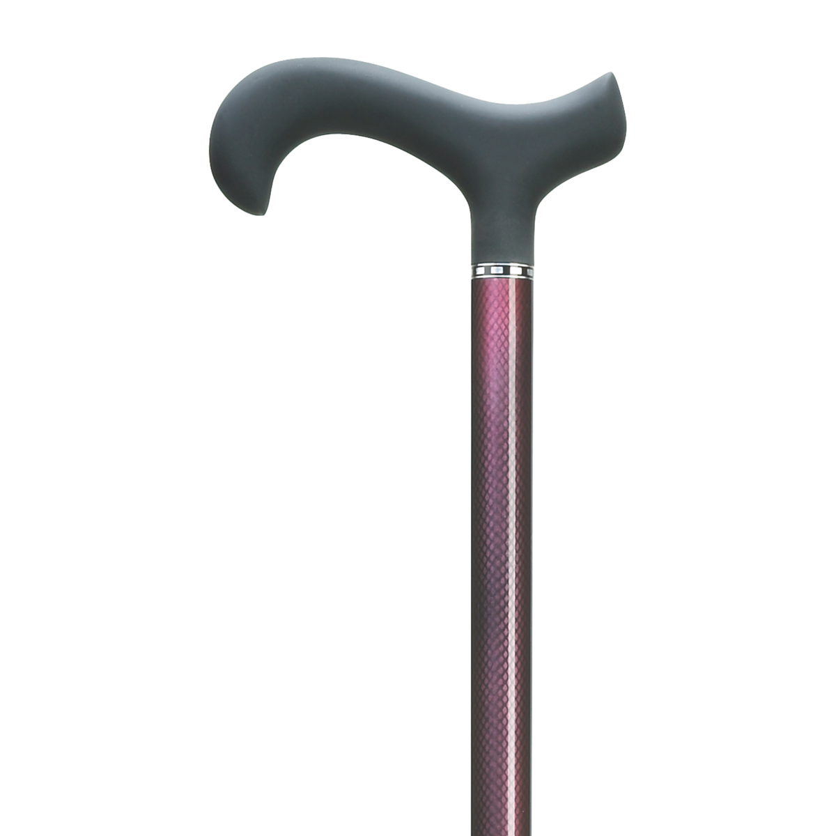 Carbon Fiber Red Mesh Men's Derby Cane with Soft Touch Handle - Tophatter Daily Deals