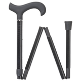 Carbon Fiber Folding Derby Cane - Lightweight, Adjustable & Durable Canes - Tophatter Daily Deals