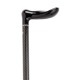 Adjustable Carbon Fiber Cane with Stylish Checkered Inlay, Lightweight - Tophatter Daily Deals