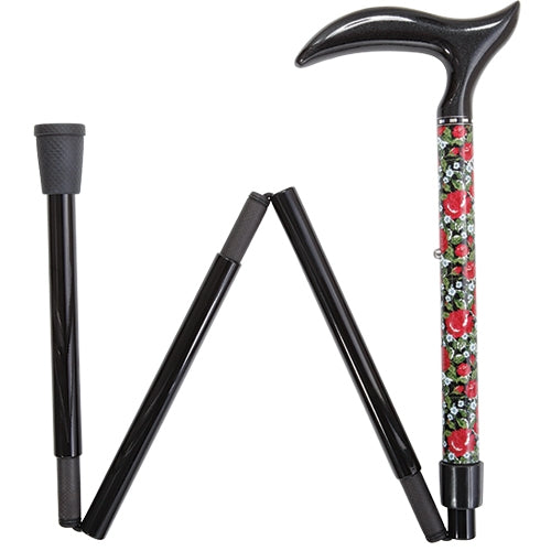 Rose Garden Carbon Fiber Folding Cane, Adjustable & Lightweight - Tophatter Daily Deals