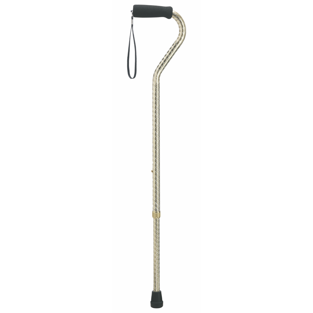 Adjustable Aluminum Walking Cane with Hypalon Grip - Tophatter Daily Deals