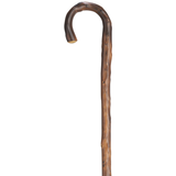 Men's German Chestnut Cane, Crook Handle, 36, Spike Ferrule - Tophatter Daily Deals