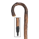 Men's German Chestnut Cane, Crook Handle, 36, Spike Ferrule - Tophatter Daily Deals