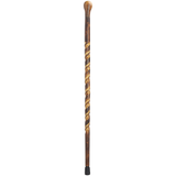 Hand-Carved German Spiral Cane, 36 Artistic Wooden Walking Stick - Tophatter Daily Deals