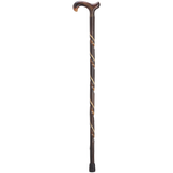 Artisanal Spiral-Cut Derby Chestnut Cane – German Craftsmanship Canes - Tophatter Daily Deals