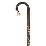 Hand Carved Spiral Shepherd Crook - Tophatter Daily Deals