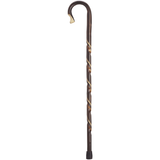 Hand Carved Spiral Shepherd Crook - Tophatter Daily Deals