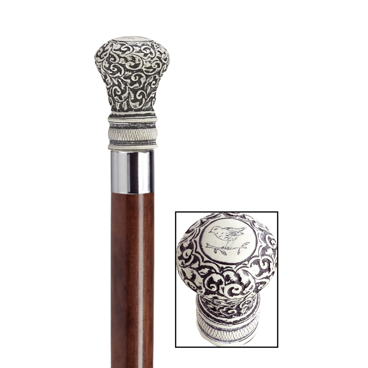 Scrimshaw Regency Walking Stick Walnut - Tophatter Daily Deals