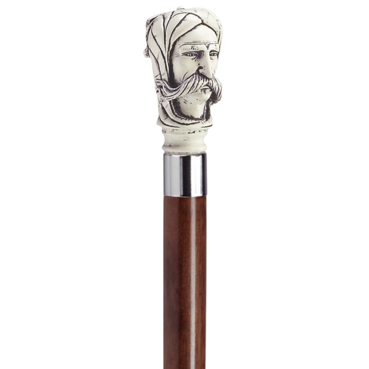 Scrimshaw Afghan Man Cane Walnut - Tophatter Daily Deals