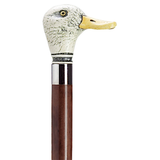 Scrimshaw Duck Walking Stick Walnut - Tophatter Daily Deals