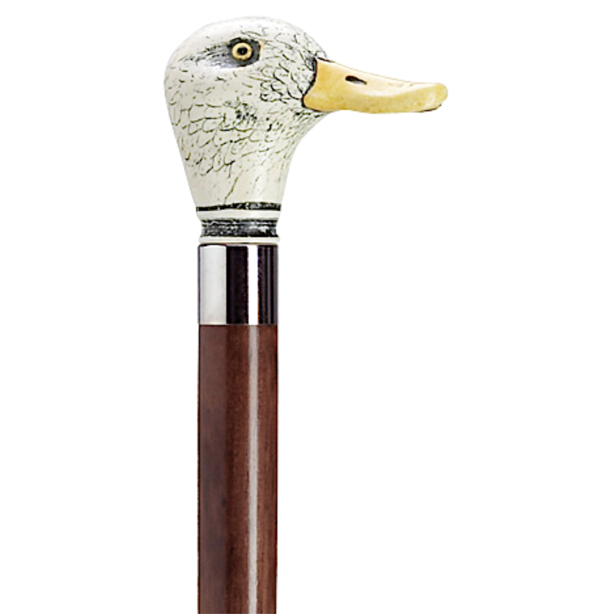 Scrimshaw Duck Walking Stick Walnut - Tophatter Daily Deals