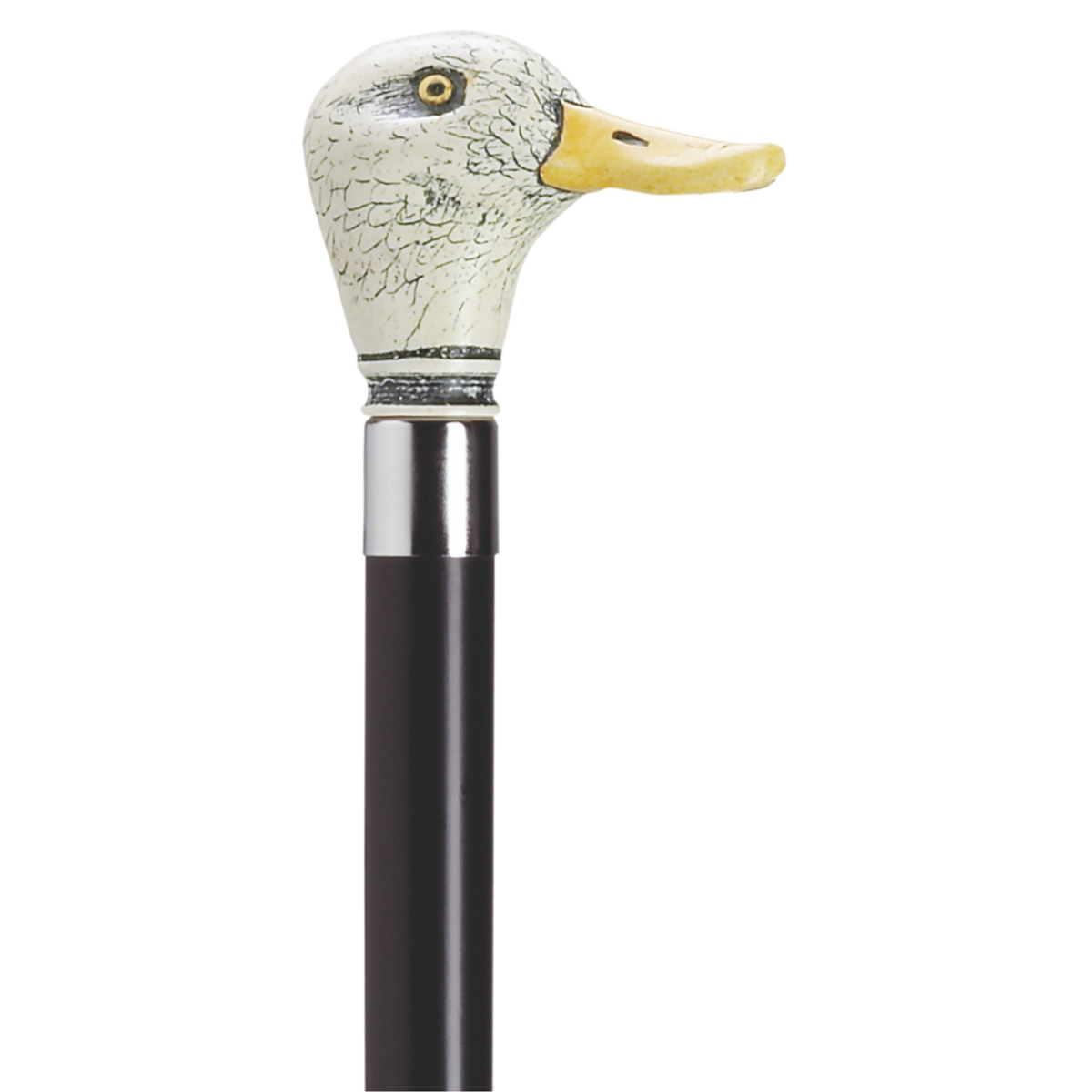 Scrimshaw Duck Walking Stick Black - Tophatter Daily Deals
