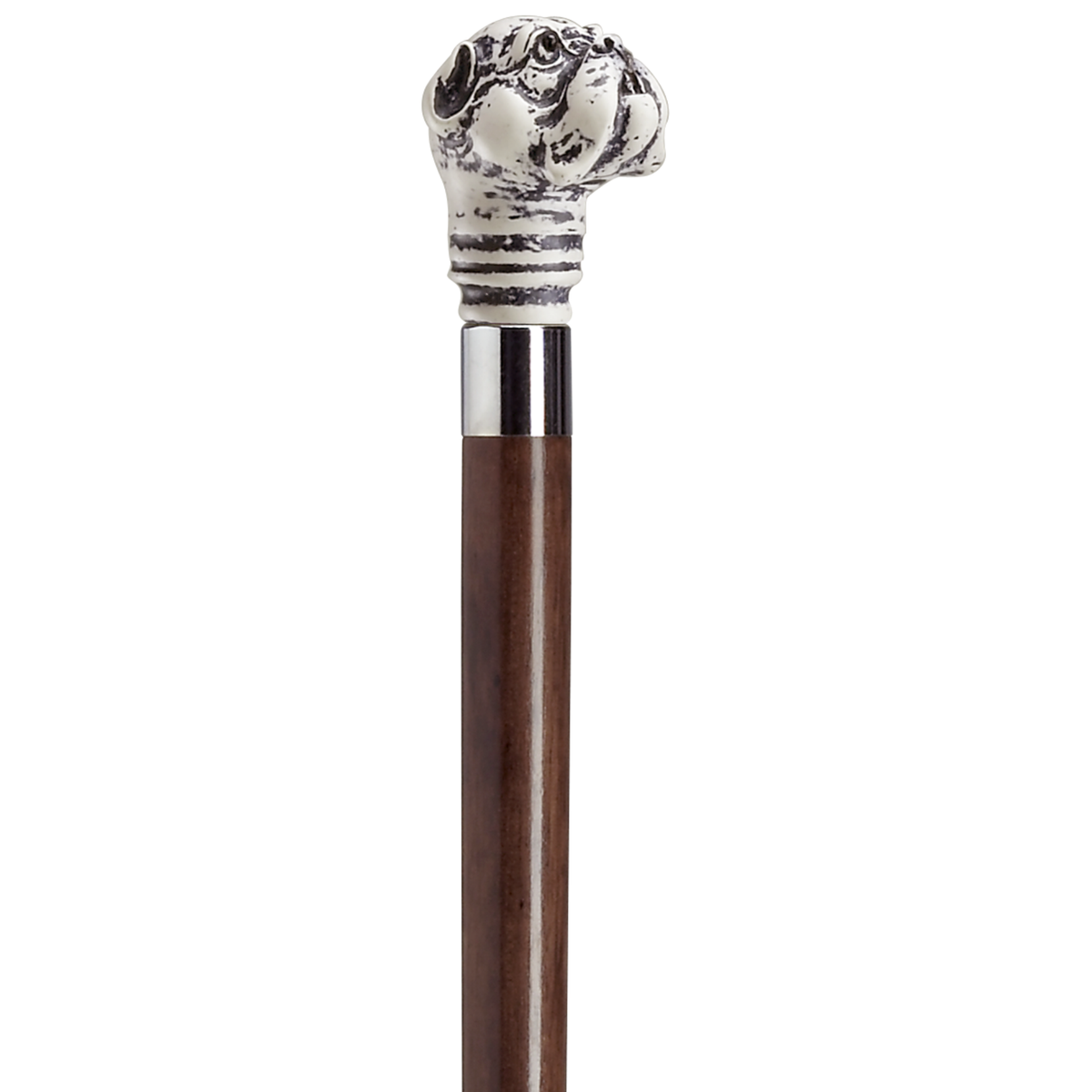 Scrimshaw Bull Dog Walking Cane Walnut - Tophatter Daily Deals