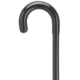 Comfort Crook Cane - Vinyl Covered Handle Black - Tophatter Daily Deals