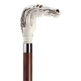 Scrimshaw Racehorse Walking Cane Walnut - Tophatter Daily Deals