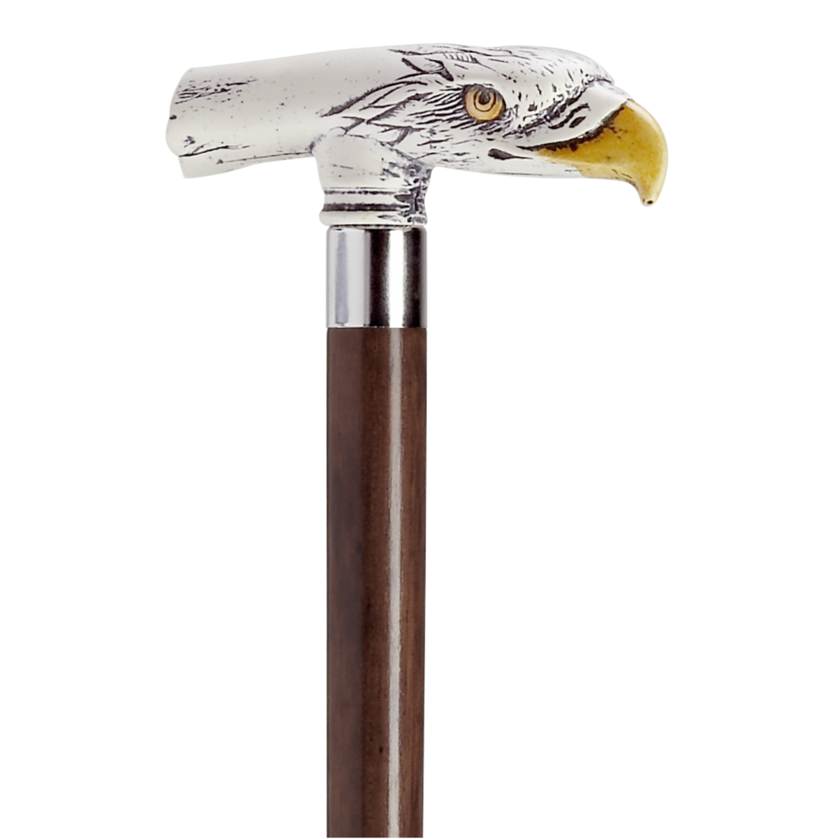 Scrimshaw Eagle Head Walking Stick Walnut - Tophatter Daily Deals
