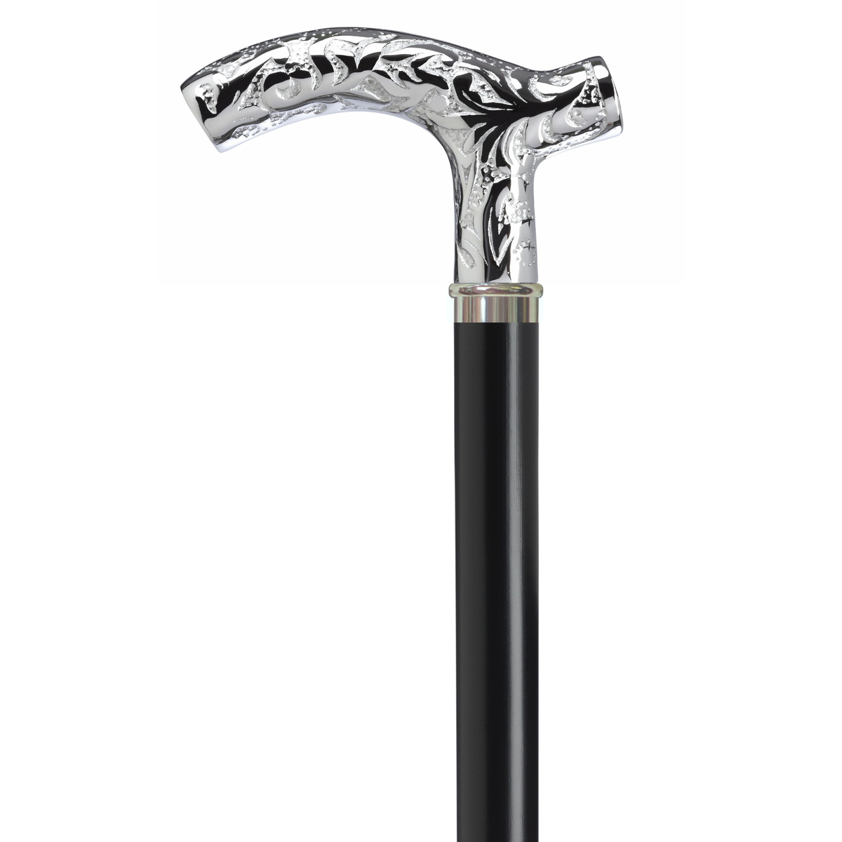 Embossed Chrome Derby Cane - Tophatter Daily Deals