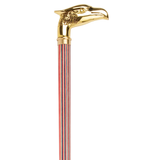 Patriotic Eagle Brass Handle Walking Cane - Red, White & Blue 36 - Tophatter Daily Deals