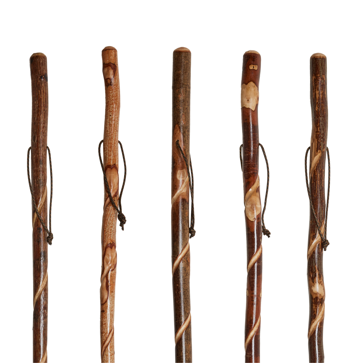 Twisted Vine Handcrafted Hiking Stick - Unique Wood Design, 54 - Tophatter Daily Deals