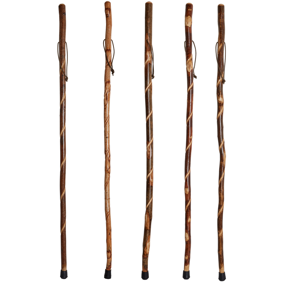 Twisted Vine Handcrafted Hiking Stick - Unique Wood Design, 54 - Tophatter Daily Deals