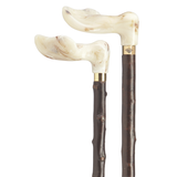 Marbleized Palm Grip Walking Cane - Blackthorn Shaft - Tophatter Daily Deals
