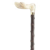 Marbleized Palm Grip Walking Cane - Blackthorn Shaft Left Hand - Tophatter Daily Deals