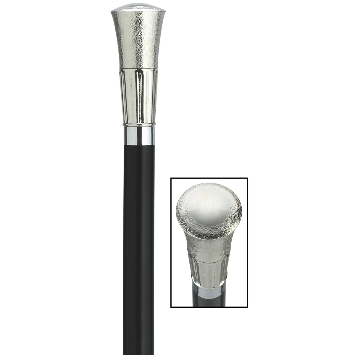 Formal Evening Walking Stick Silver - Tophatter Daily Deals