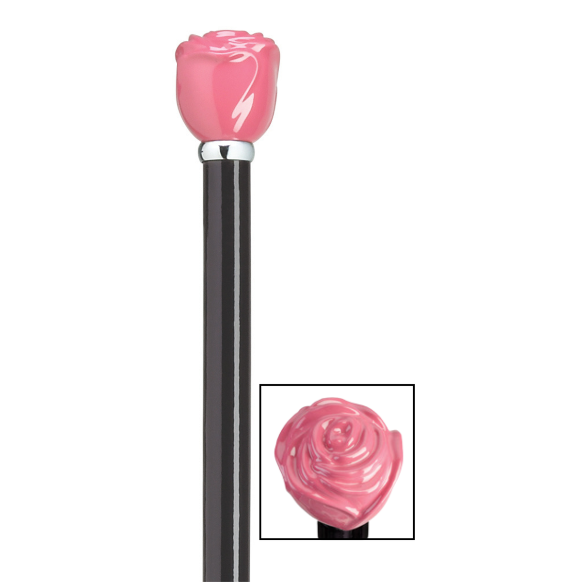 Pink Rosebud Walking Stick - Tophatter Daily Deals