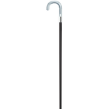 Clear Acrylic Handle Silver-Band Men's Walking Cane, 36 Black Hardwood - Tophatter Daily Deals