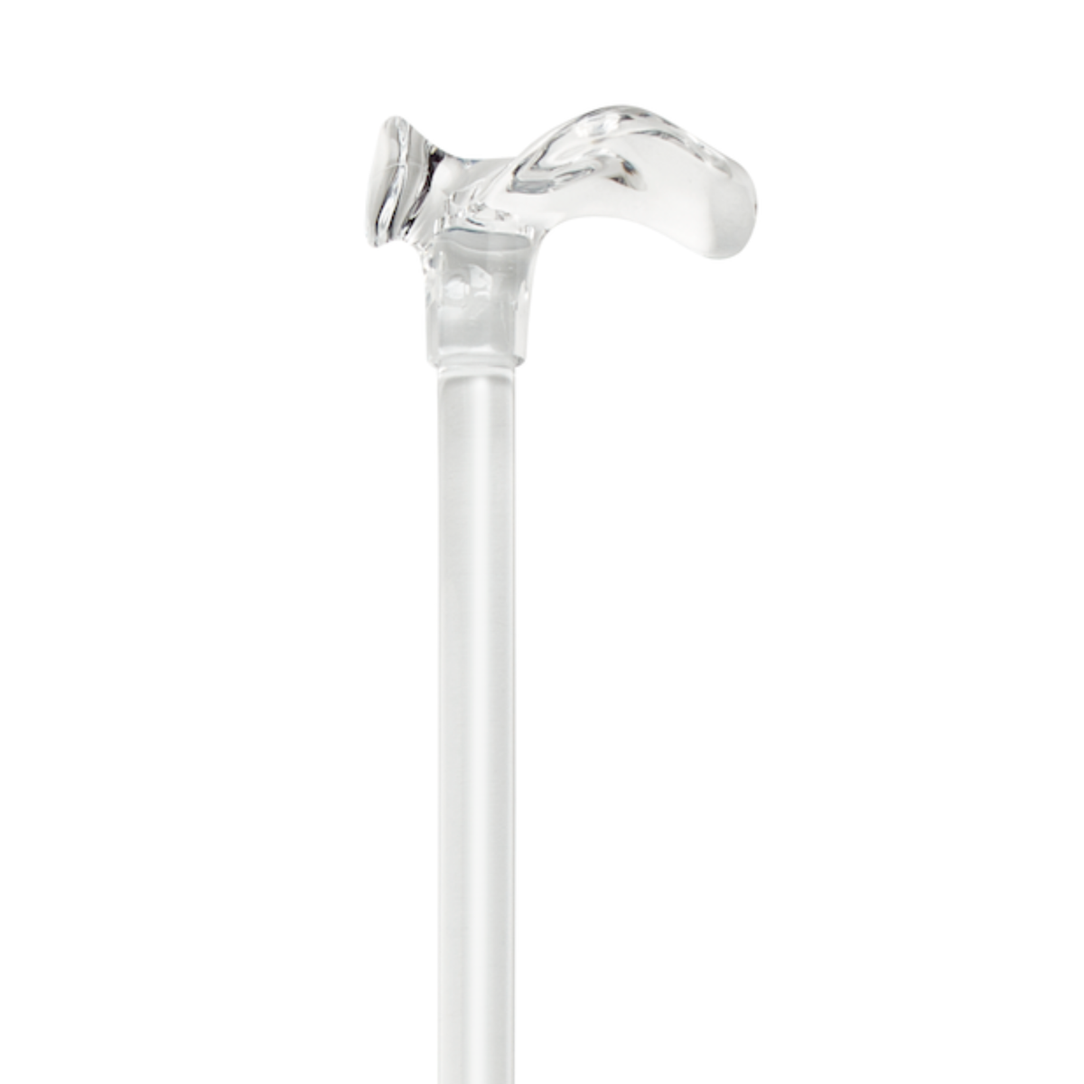 Right-Hand Acrylic Palm Grip Walking Cane - Elegant & Ergonomic Design - Tophatter Daily Deals