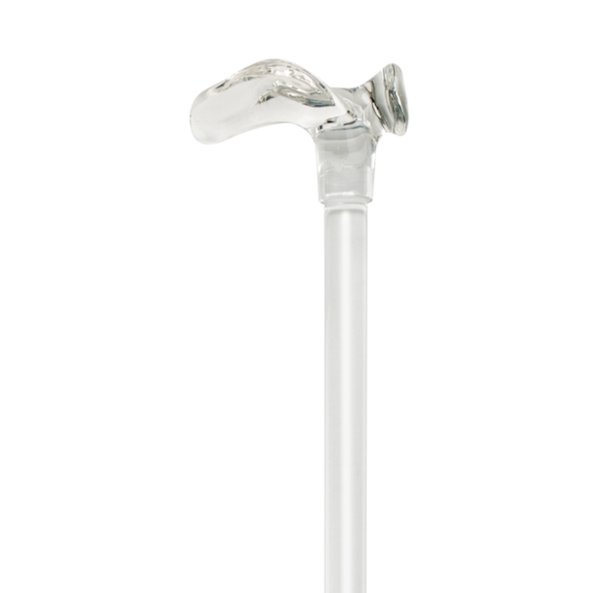 Left-Handed Acrylic Palm Grip Walking Cane - Elegant & Comfortable - Tophatter Daily Deals