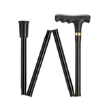 Classic Folding 'T' Handle Aluminum Walking Cane - Travel Friendly Folding Tables - Tophatter Daily Deals