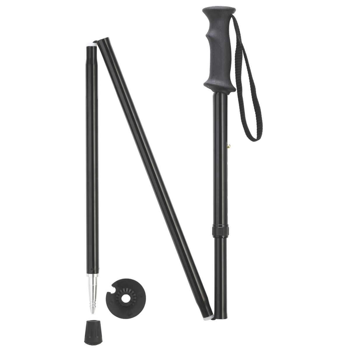 Backcountry Folding Hiking Pole - Black - Tophatter Daily Deals