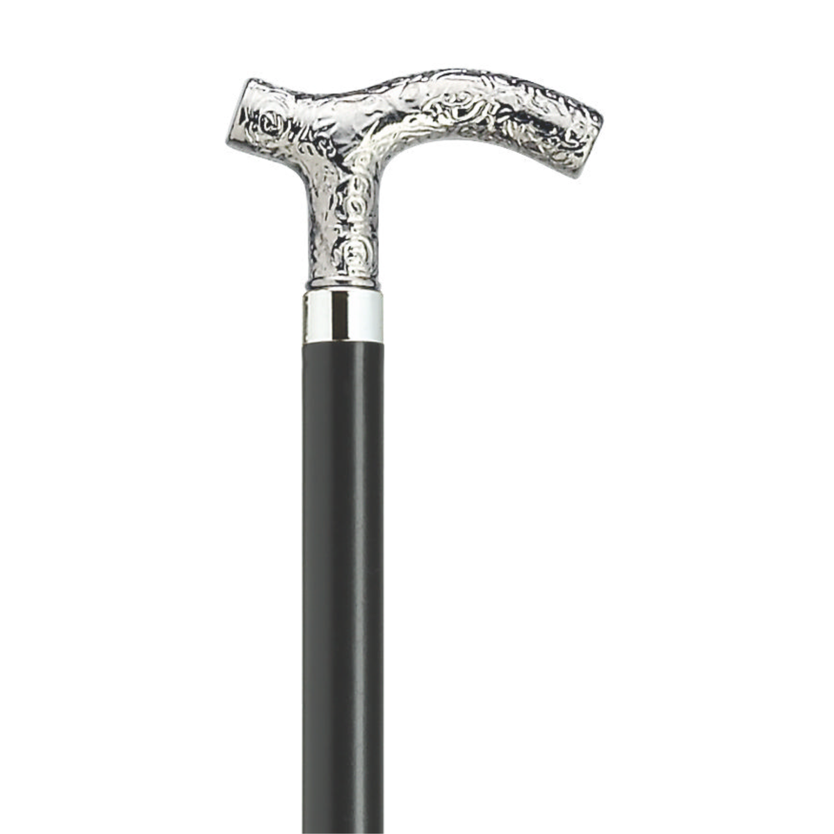 Ladies Embossed Fritz Walking Cane Silver - Tophatter Daily Deals