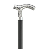 Ladies Embossed Fritz Walking Cane Silver - Tophatter Daily Deals