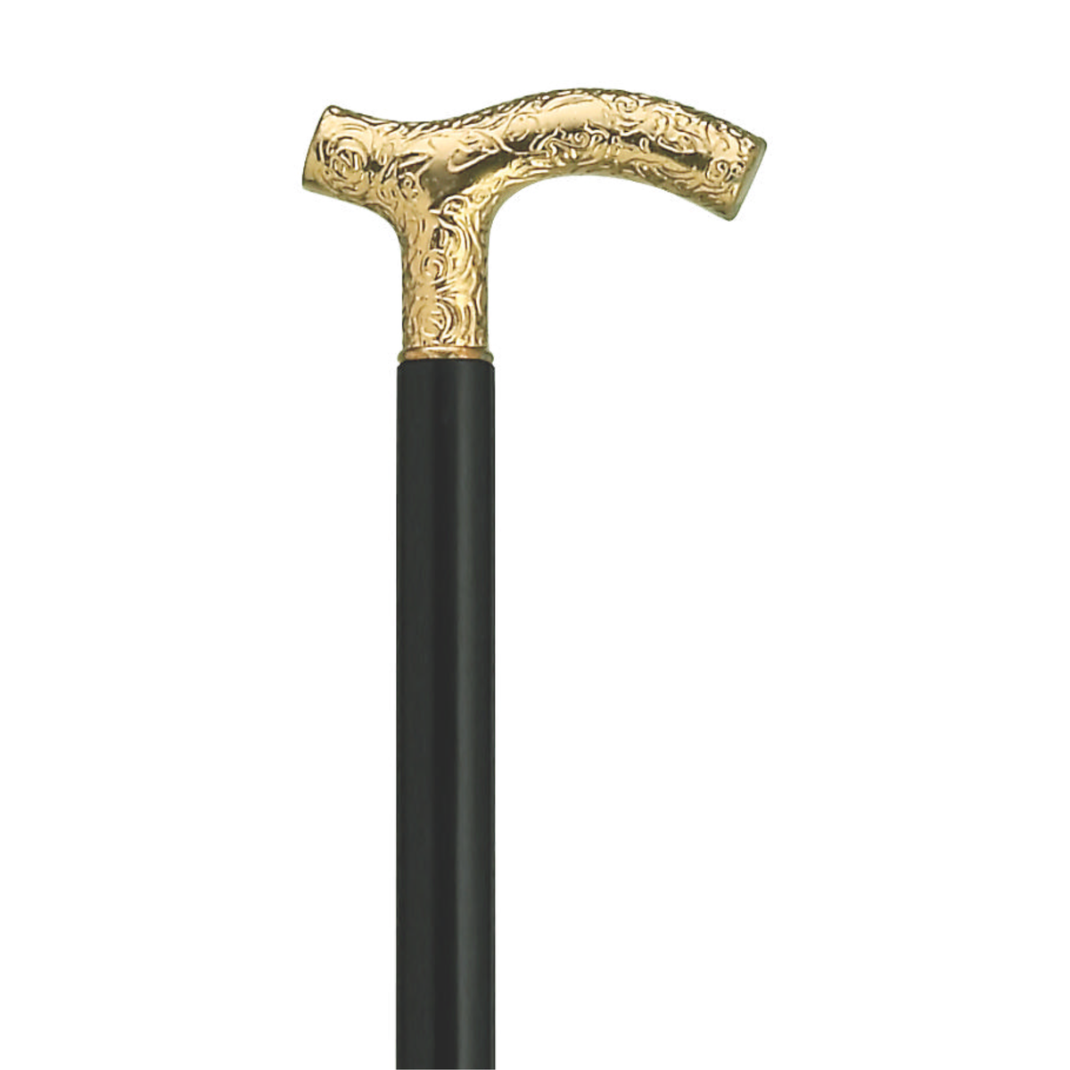 Ladies Embossed Fritz Walking Cane Gold - Tophatter Daily Deals