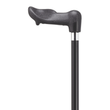 Ergonomic Right-Handed Black Aluminum Walking Cane-Support and Stability - Tophatter Daily Deals